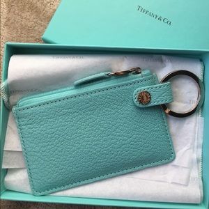 Tiffany & Co. Leather Keychain Wallet/Card Holder